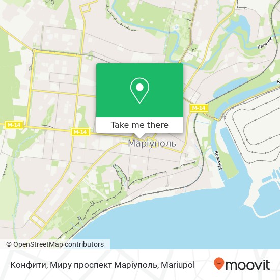 Конфити, Миру проспект Маріуполь map