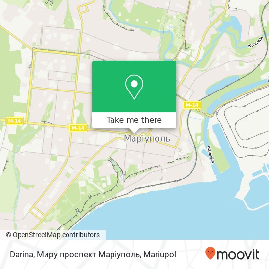 Darina, Миру проспект Маріуполь map