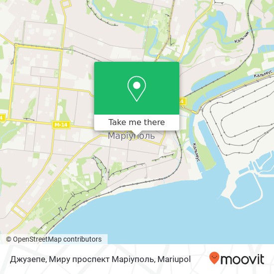 Джузепе, Миру проспект Маріуполь map