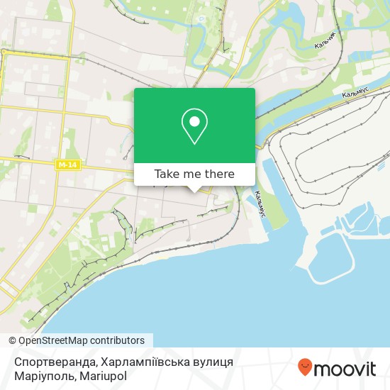 Спортверанда, Харлампіївська вулиця Маріуполь map