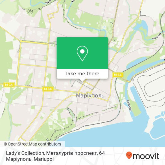 Lady's Collection, Металургів проспект, 64 Маріуполь map