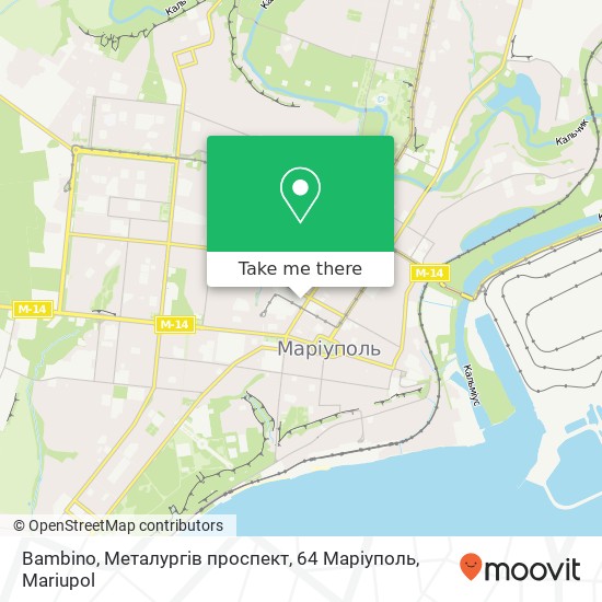 Bambino, Металургів проспект, 64 Маріуполь map