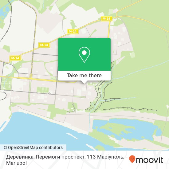 Деревинка, Перемоги проспект, 113 Маріуполь map