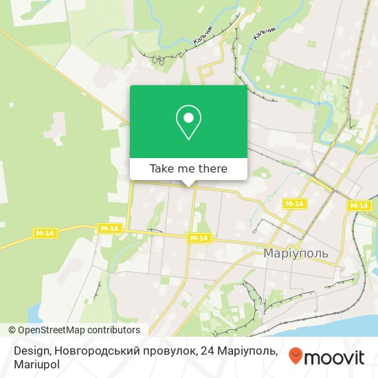 Design, Новгородський провулок, 24 Маріуполь map