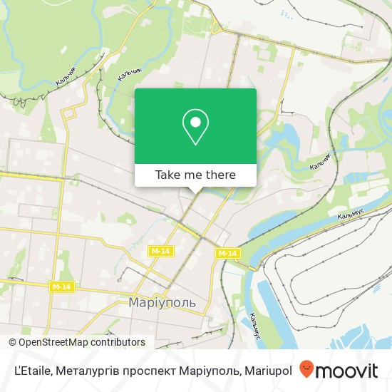 L'Etaile, Металургів проспект Маріуполь map