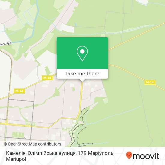 Камелія, Олімпійська вулиця, 179 Маріуполь map