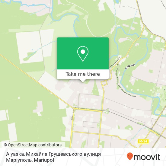 Alyaska, Михайла Грушевського вулиця Маріуполь map