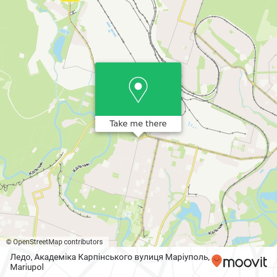 Ледо, Академіка Карпінського вулиця Маріуполь map