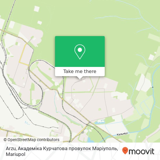 Arzu, Академіка Курчатова провулок Маріуполь map