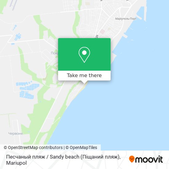 Карта Песчаный пляж / Sandy beach (Піщаний пляж)