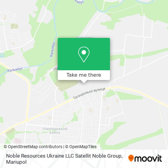 Noble Resources Ukraine LLC Satellit Noble Group map