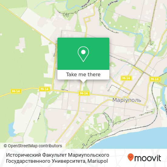 Исторический Факультет Мариупольского Государственного Университета map