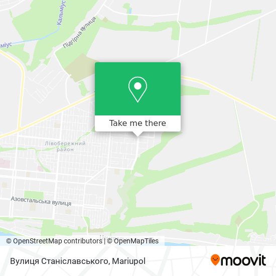 Вулиця Станіславського map