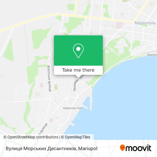 Вулиця Морських Десантників map