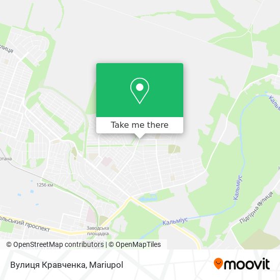 Вулиця Кравченка map