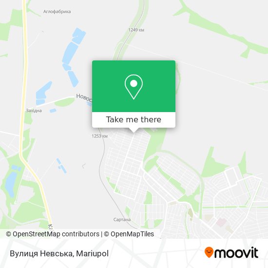 Вулиця Невська map