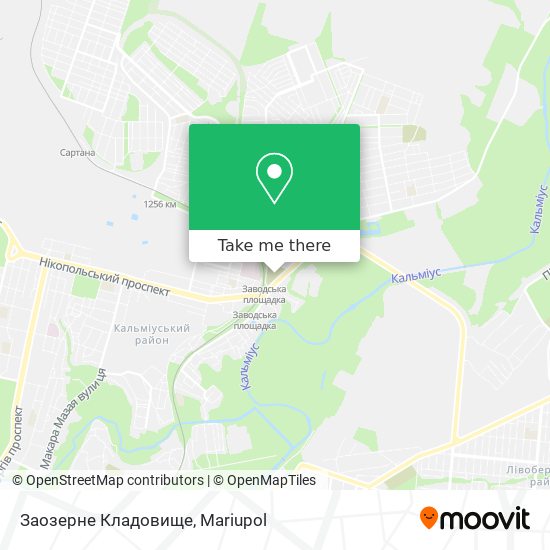 Заозерне Кладовище map