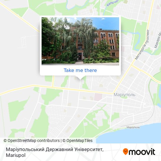 Маріупольський Державний Університет map