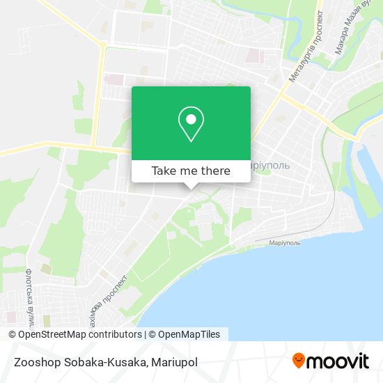 Zooshop Sobaka-Kusaka map