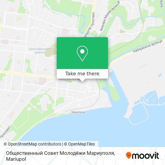 Общественный Совет Молодёжи Мариуполя map