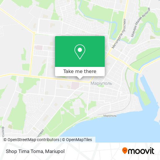 Карта Shop Tima Toma
