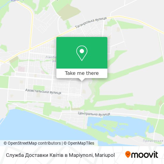 Служба Доставки Квітів в Маріуполі map