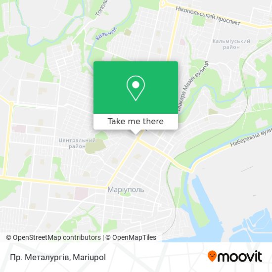 Пр. Металургів map