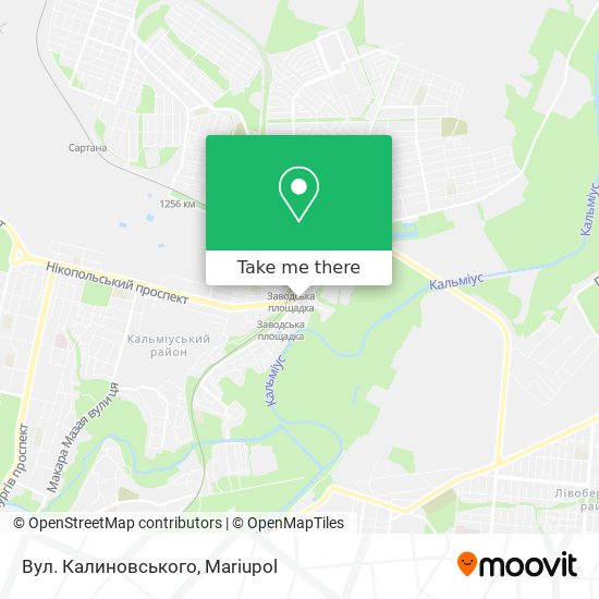 Вул. Калиновського map