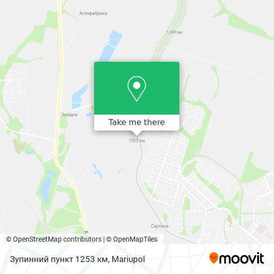 Зупинний пункт 1253 км map