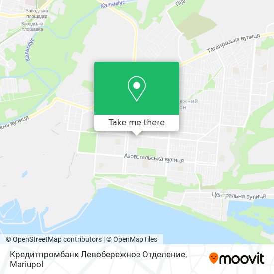 Кредитпромбанк Левобережное Отделение map