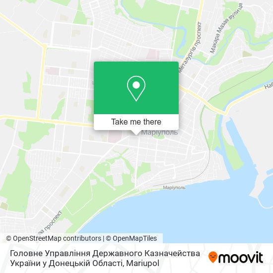 Головне Управління Державного Казначейства України у Донецькій Області map