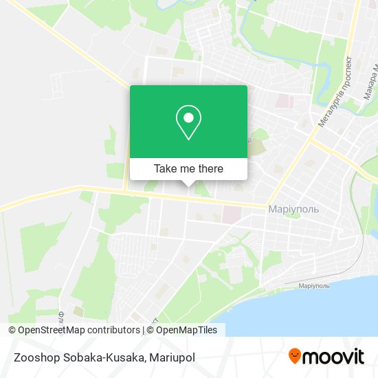 Zooshop Sobaka-Kusaka map
