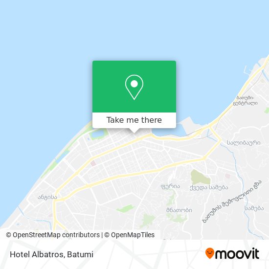 Hotel Albatros map