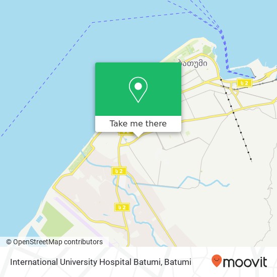 International University Hospital Batumi map