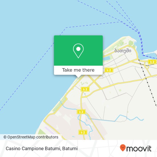 Casino Campione Batumi map