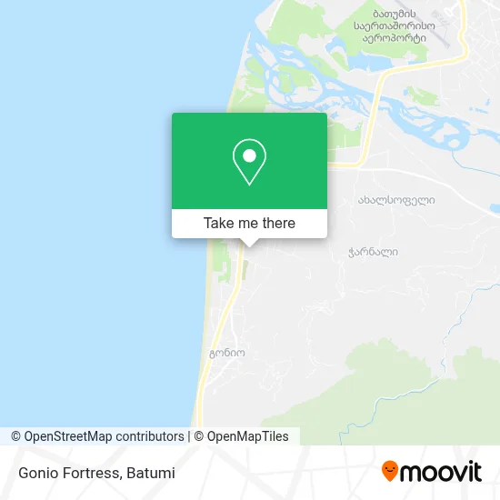 გონიოს ციხე map