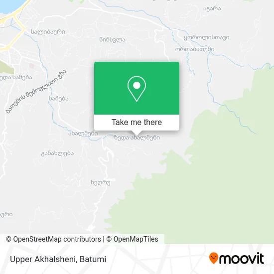 Upper Akhalsheni map