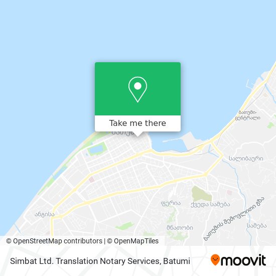 Карта Simbat Ltd. Translation Notary Services
