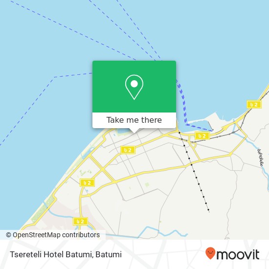 Tsereteli Hotel Batumi map