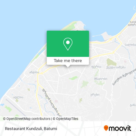 Карта Restaurant Kundzuli