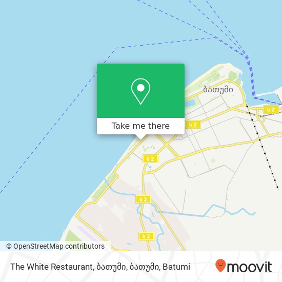 The White Restaurant, ბათუმი, ბათუმი map