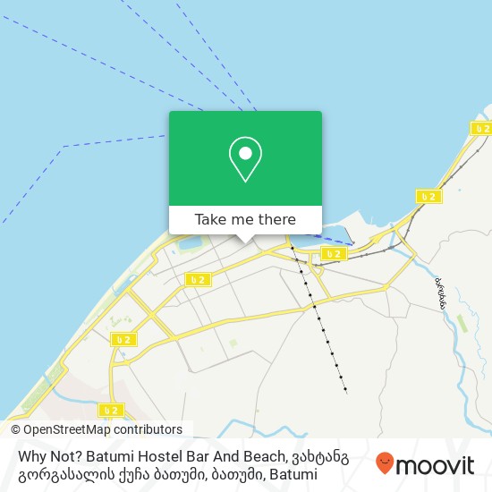 Why Not? Batumi Hostel Bar And Beach, ვახტანგ გორგასალის ქუჩა ბათუმი, ბათუმი map