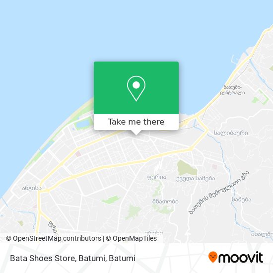 Bata Shoes Store, Batumi map