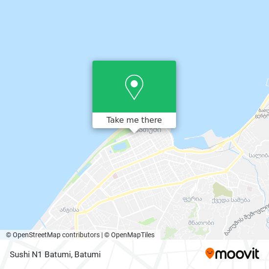 Sushi N1 Batumi map