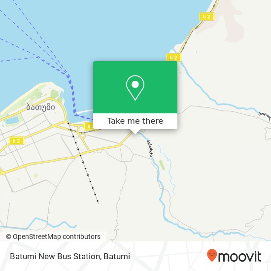 Batumi New Bus Station map