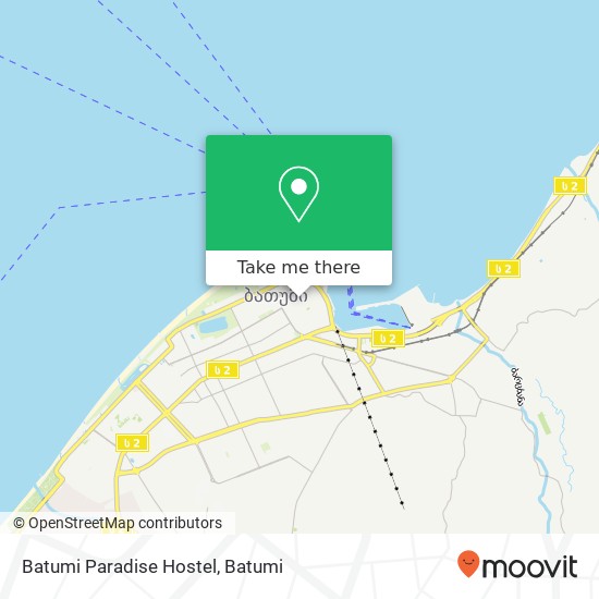 Batumi Paradise Hostel map