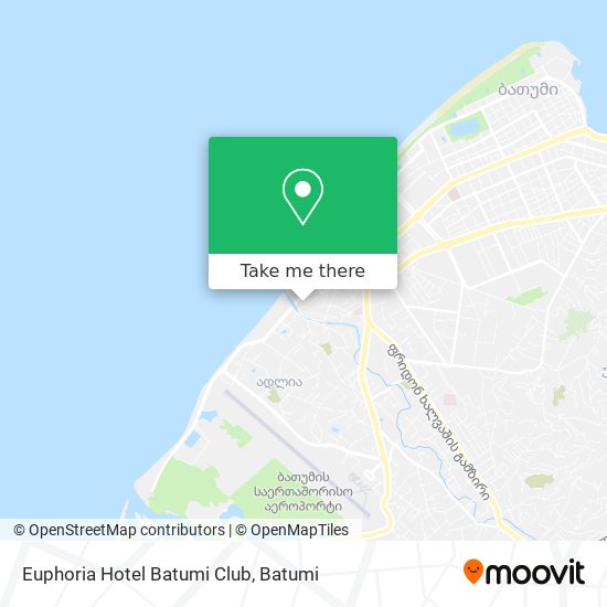 Euphoria Hotel Batumi Club map
