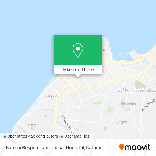 Batumi Respublican Clinical Hospital map