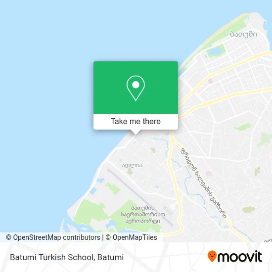 Batumi Turkish School map