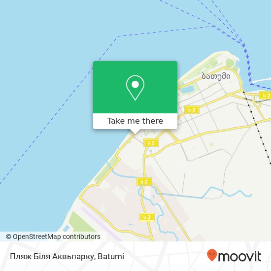 Карта Пляж Бiля Аквьпарку